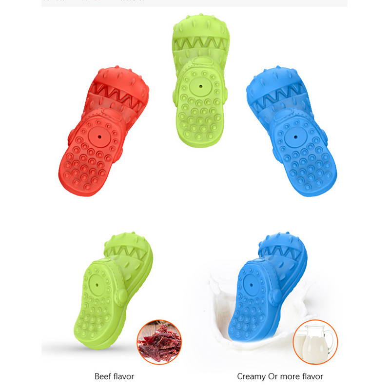 Slipper-Shaped Squeaky Dog Toys