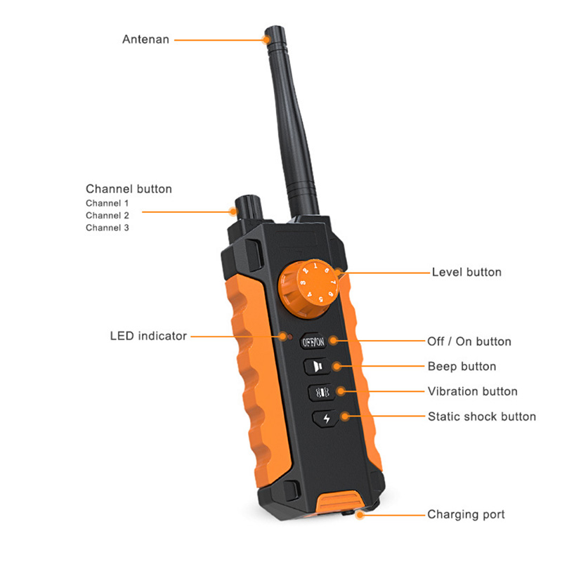 Vibration Dog Trainer Collar with Remote 