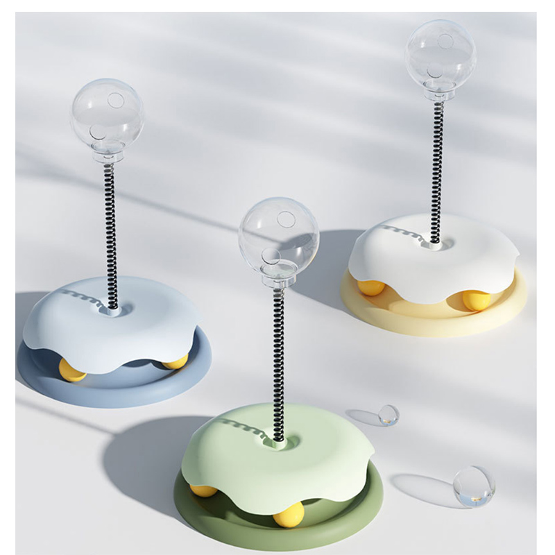 Cat Toy Treat Dispenser with Ball Track