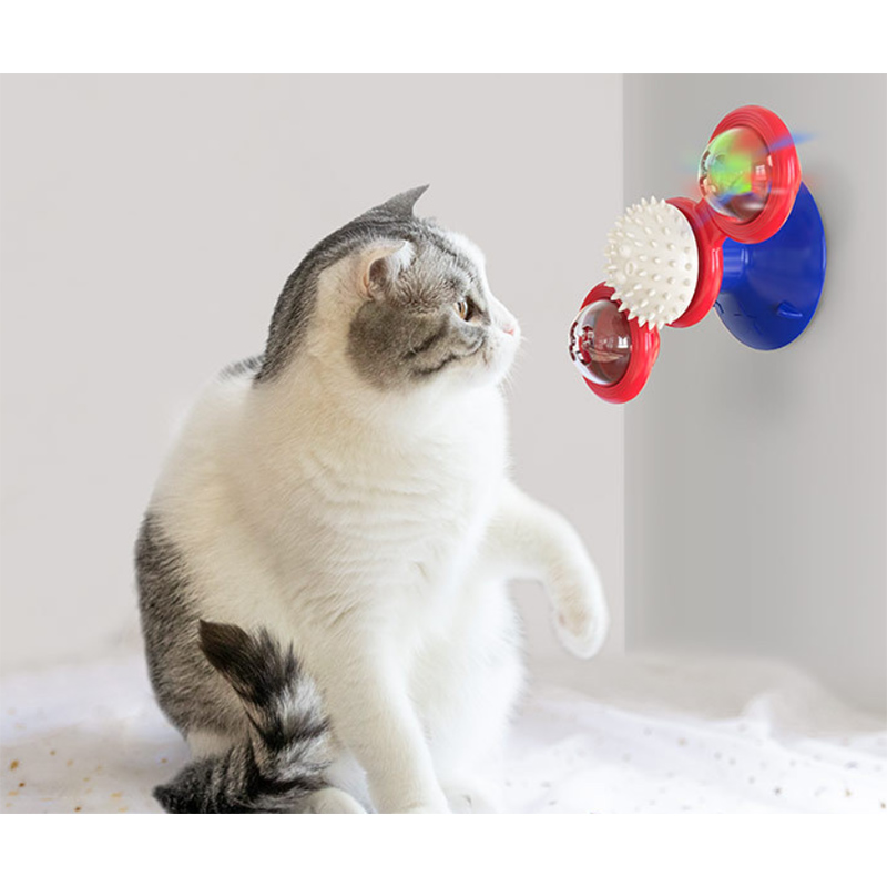 Interactive Windmill Cat Toy