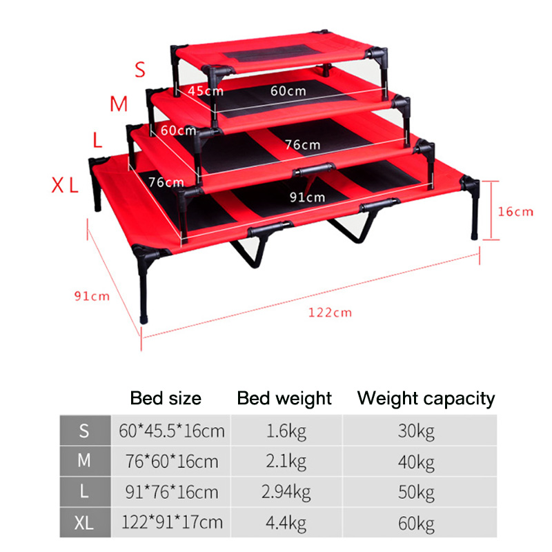 Elevated Dog Camping Bed