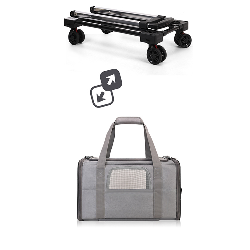 Foldable Pet Trolley Carrier