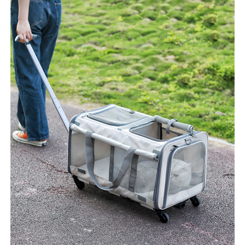 Double Room Trolley Carrier for Cats