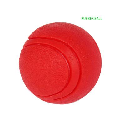 Red Solid Rubber Dog Ball