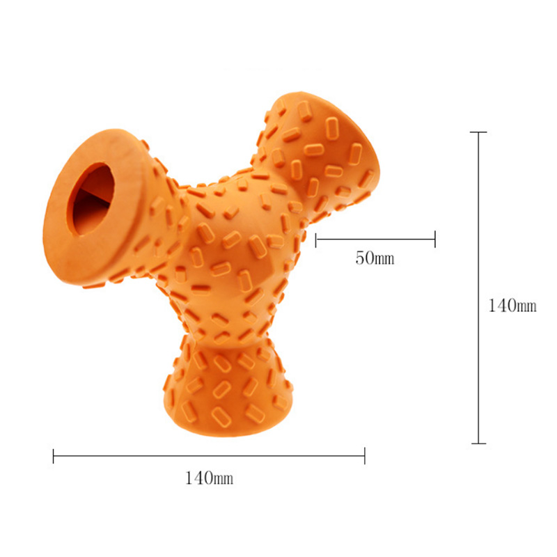 Durable Triple Sticks Rubber Chew Toys for Dogs