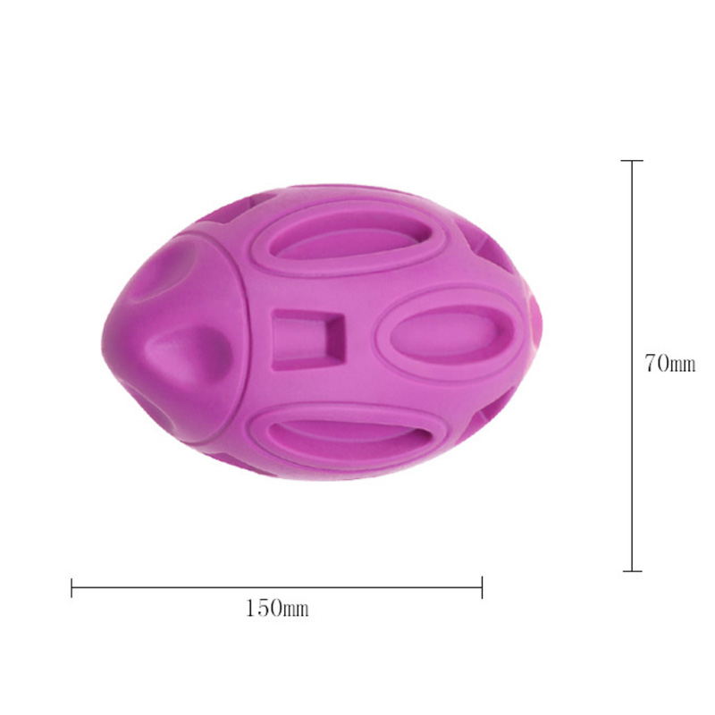Custom Squeaky Football Chew Toys for Dogs