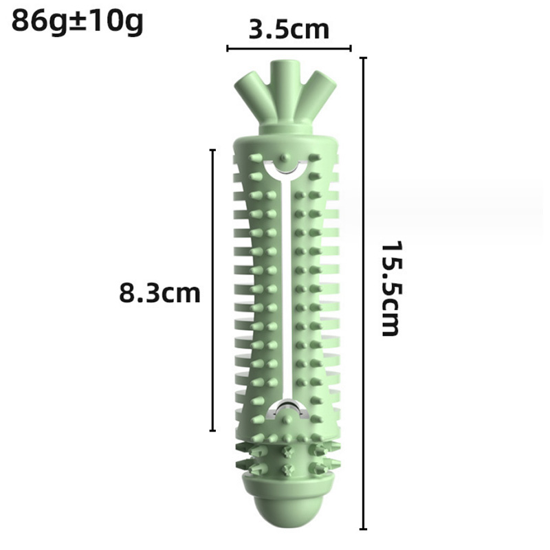 Durable TPR Carrot Shaped Dog Chew Toy