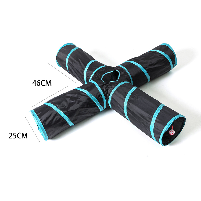 Customized Shape Collapsible Tunnel Toy for Indoor Cats