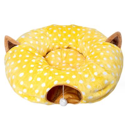 Plush Cat Tunnel Bed