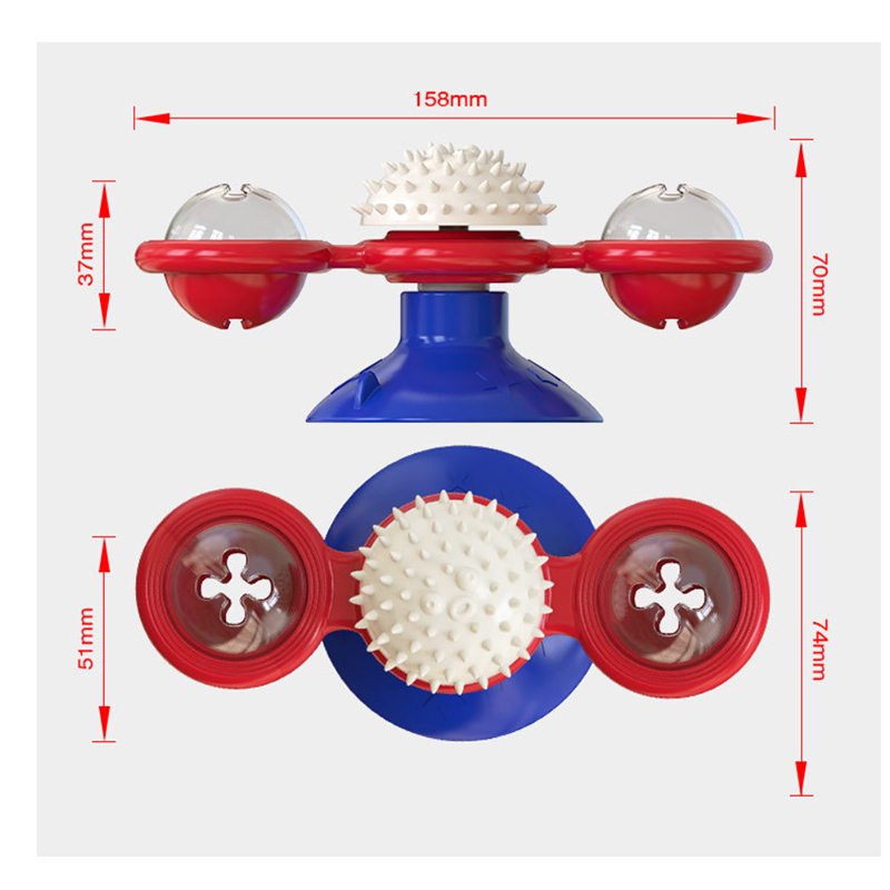 Customized Multi-Purpose Interactive Windmill Cat Toy