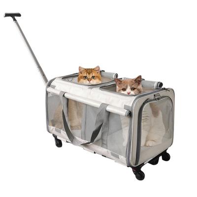 Double Room Trolley Carrier for Cats